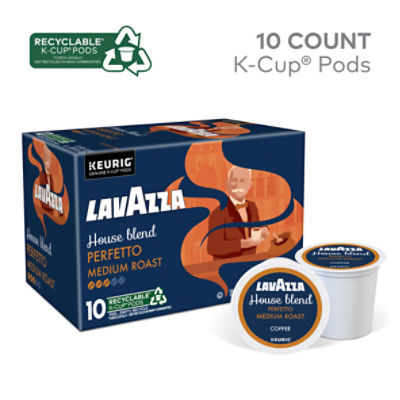 Lavazza House Blend Perfetto Medium Roast Ground Coffee K-Cup Pods
