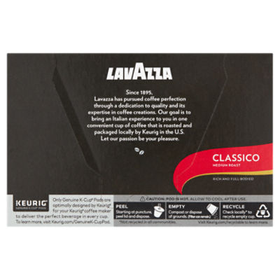 Lavazza Espresso Ground Coffee K-Cup Pods, 0.41 oz, 10 count - Fairway