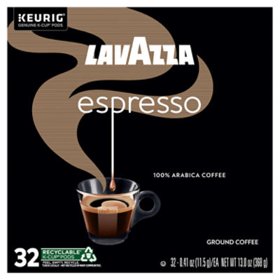 Lavazza Espresso Ground Coffee K-Cup Pods, 0.41 oz, 10 count - ShopRite