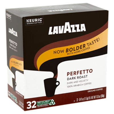 Lavazza Espresso Ground Coffee K-Cup Pods, 0.41 oz, 10 count