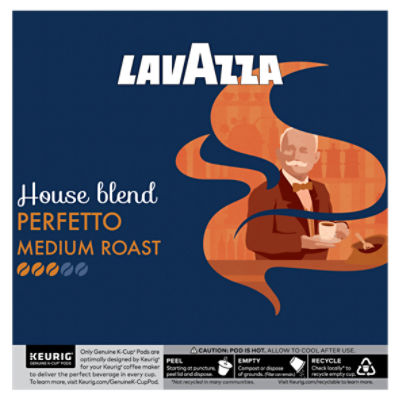 Lavazza House Blend Perfetto Medium Roast Ground Coffee K-Cup Pods, 0.41 oz, 32 count Image 9 of 13