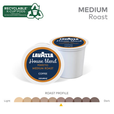Lavazza House Blend Perfetto Medium Roast Ground Coffee K-Cup Pods, 0.41 oz, 32 count Image 3 of 13