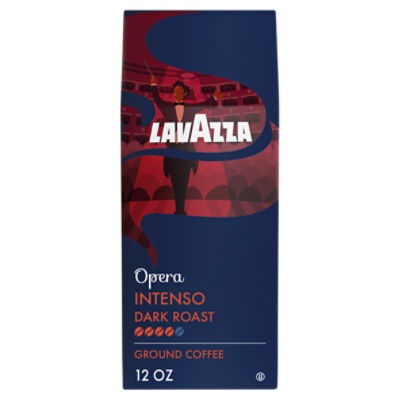 Lavazza Opera Intenso Dark Roast Ground Coffee, 12 oz