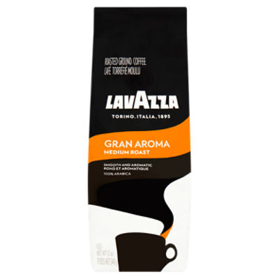 Lavazza Gran Aroma Medium Roasted Ground Coffee, 12 oz, 12 Ounce