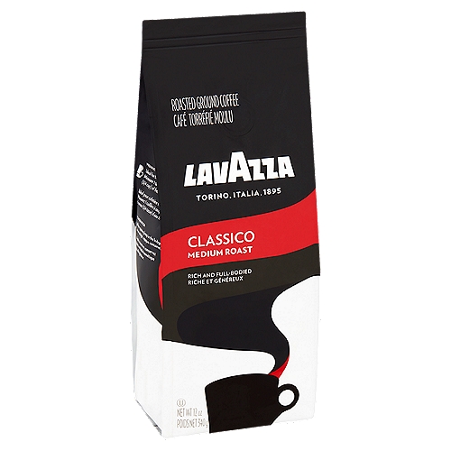 Lavazza Classico Medium Roasted Ground Coffee, 12 oz
Classico's balanced roast time produces its signature intense aroma of dried fruits along with its rich and full-bodied flavor. Enjoy this blend as part of your everyday morning coffee ritual.

Intensity Scale 1-10
Gran Aroma - 4
Classico - 5
Perfetto - 6
Gran Selezione - 7
Intenso - 9