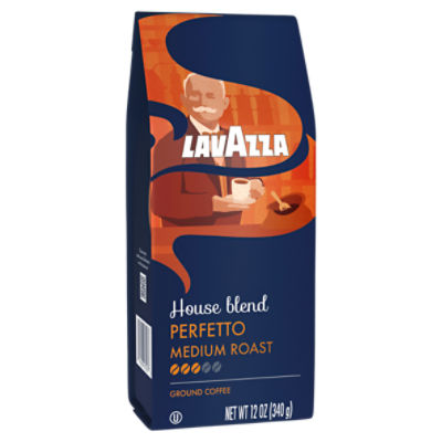 Lavazza House Blend Perfetto Medium Roast Ground Coffee, 12 oz