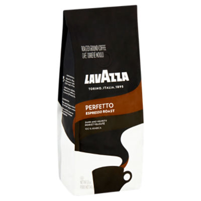 Lavazza Perfetto Espresso Roasted Ground Coffee, 12 oz