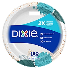 Dixie Everyday Dinner Paper Plates, 10 1/16", 150 Count, 150 Each