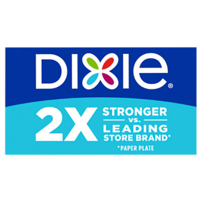 Dixie Disposable Paper Plates, Multicolor, 10 in, 150 Count