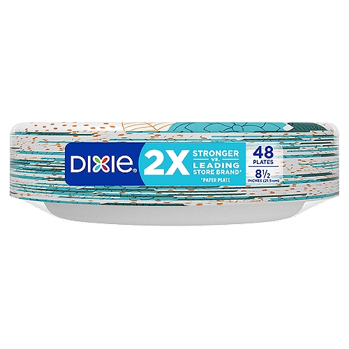 Pack of 48 Georgia Pacific 215843 8.5 in Dixie Everyday Paper Plates 