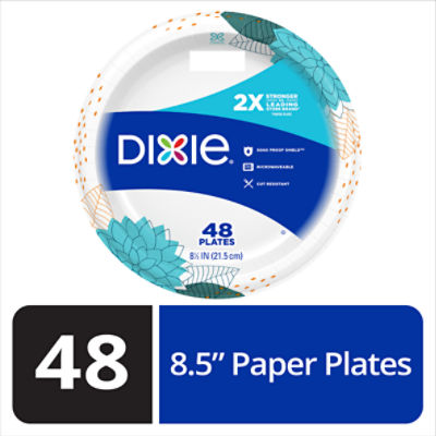 DIXIE® EVERYDAY PRINTED PAPER PLATES, 8 1/2 IN PLATES, 48CT