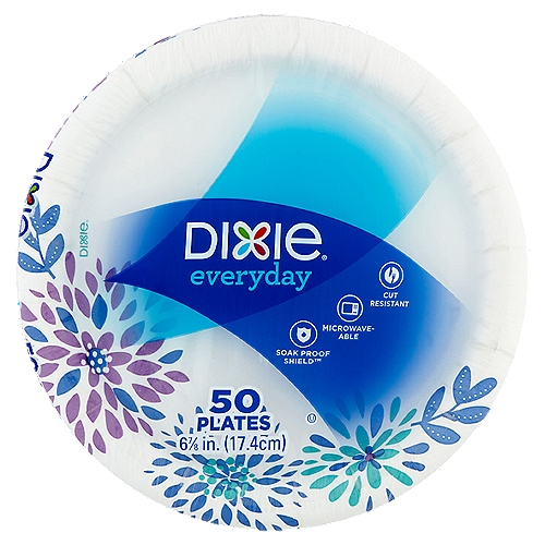 Dixie Everyday Plates, 50 count