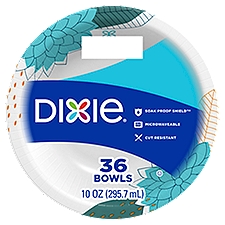 Dixie Everyday 10 Oz Disposable, Paper Bowls, 36 Each
