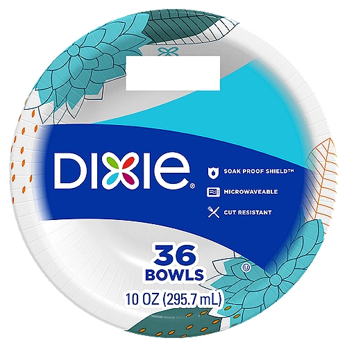 DIXIE EVERYDAY 10OZ DISPOSABLE PAPER BOWLS 288 COUNT
Dixie® Everyday plates and bowls are versatile and affordable, so you can focus on your day and not the dishes.

Soak Proof Shield™