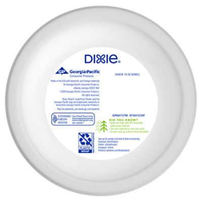 Paper Plates/Bowls Dixie Ultra Heavy Duty Disposable Appetizer