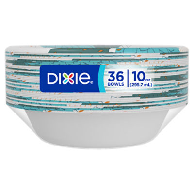 Dixie Disposable Paper Plates, Multicolor, 10 in, 150 Count