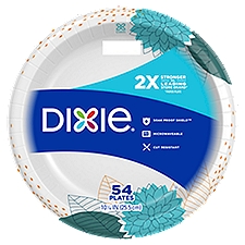 DIXIE® EVERYDAY PRINTED PAPER PLATES, 10 1/16 IN PLATES, 54CT