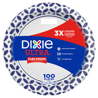 DIXIE® ULTRA PRINTED PAPER PLATES, 10 1/16 IN PLATES, 100CT, 100 Each