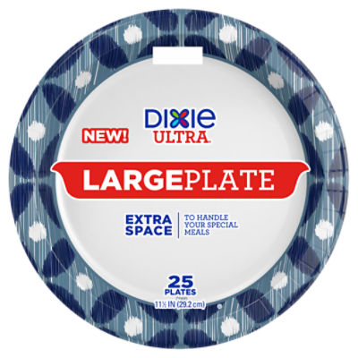 Dixie Ultra 11 1/2 in Extra Space LargePlate, 25 count