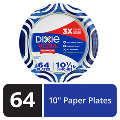 Dixie Ultra Paper Plates, 64 count
