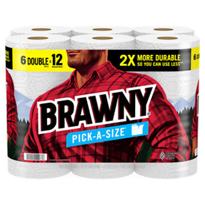 Brawny Pick-A-Size Paper Towels, 6 count