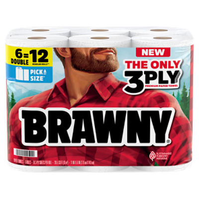 Brawny Paper Towels, 6 count