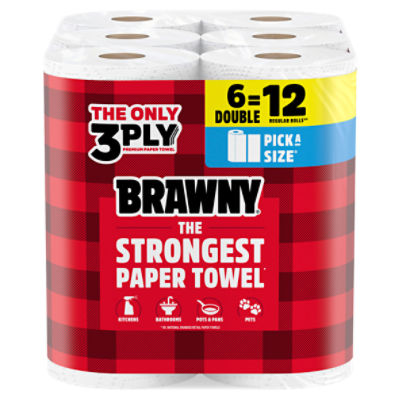 Brawny Paper Towels, 6 count