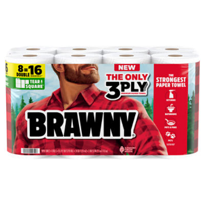 Brawny Paper Towels, 8 count