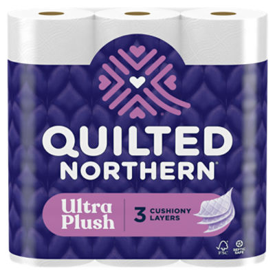 Quilted Northern Ultra Plush 3-Ply Toilet Paper, XX Mega Rolls, 255 Sheets Per Roll