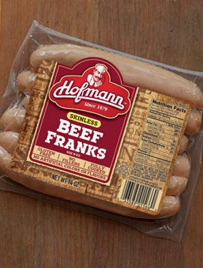 Hofmann Beef Franks, 14 oz