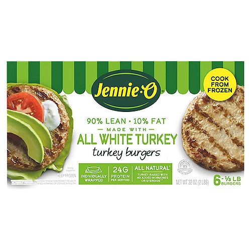 Jennie O Turkey Burgers 1 3 Lb 6 Count