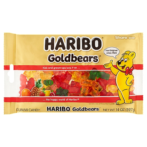 Haribo Goldbears Gummi Candy Share Size, 14 oz