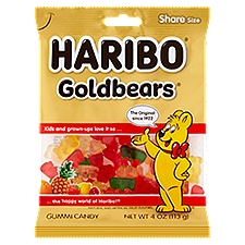 Haribo Goldbears Gummi Candy Share Size, 4 oz