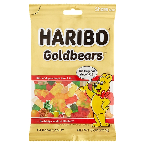 Haribo Goldbears Gummi Candy Share Size, 8 oz