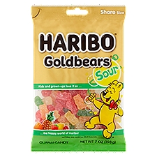 Haribo Goldbears Sour Gummi Candy Share Size, 7 oz, 7 Ounce