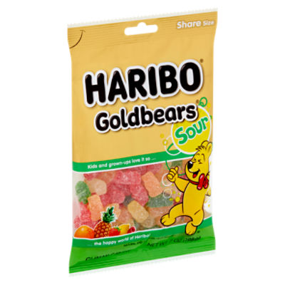 Haribo Goldbears Sour Gummi Candy Share Size, 7 oz