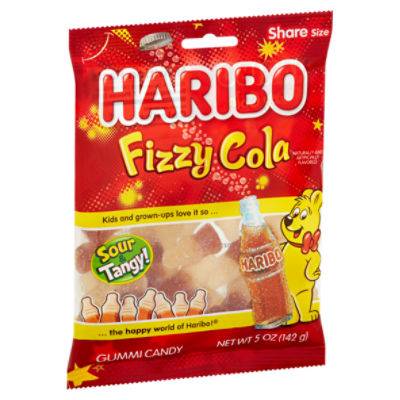 Haribo Fizzy Cola Gummi Candy Share Size, 5 oz