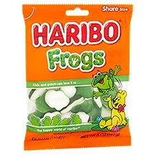 Haribo Frogs Gummi Candy Share Size, 5 oz