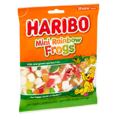 Haribo Mini Rainbow Frogs Gummi Candy Share Size, 5 oz - ShopRite