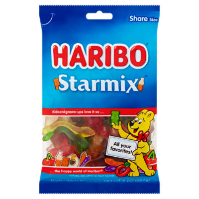 Haribo Starmix Gummi Candy Share Size, 8 oz