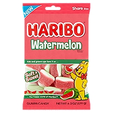 Haribo Watermelon, Gummi Candy, 6.3 Ounce