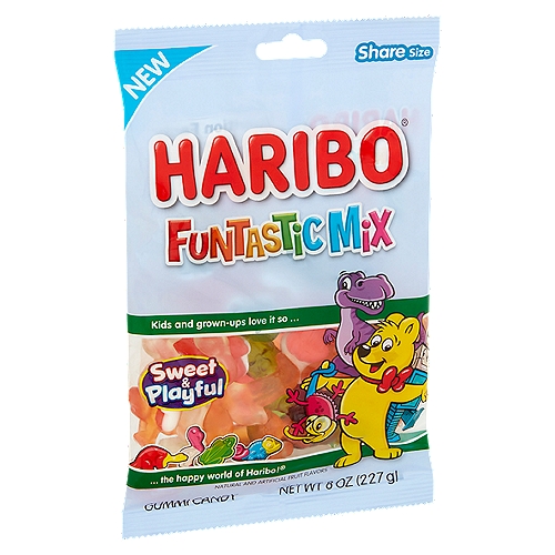 Haribo Funtastic Mix Gummi Candy Share Size, 8 oz
Haribo® Funtastic Mix
...and oodles of shapes & flavors!