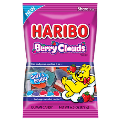 Haribo Berry Clouds Gummi Candy Share Size, 6.3 oz