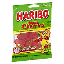 Haribo Happy Cherries Gummy Candy Share Size, 5.29 oz