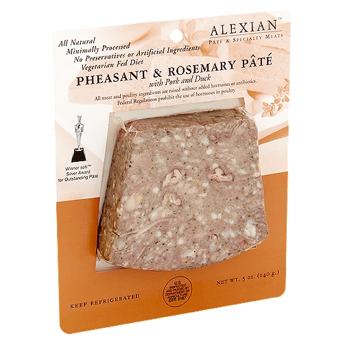 Alexian Pheasant & Rosemary Pâté with Pork and Duck, 5 oz