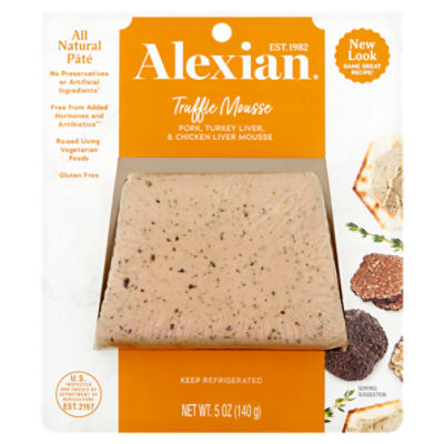 Alexian Pork, Turkey Liver and Chicken Liver Truffle Mousse, 5 oz