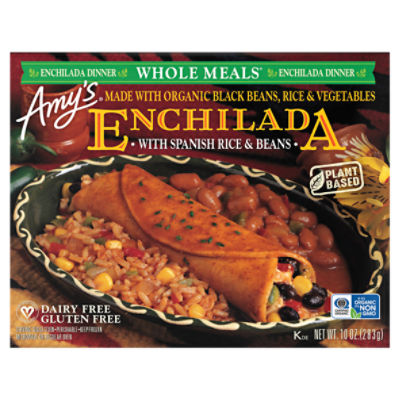 Amy's Enchilada Dinner with Spanish Rice & Beans, 10 oz, 10 Ounce