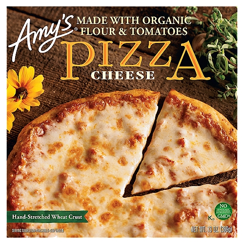 Here is something for those who want the classic cheese pizza beloved by kids of all ages or who prefer to add their own favorite toppings. The light, tender crust made from organic wheat flour and extra virgin olive oil is prebaked and covered with just the right amount of slowly simmered savory pizza sauce made from vine-ripened organic tomatoes with authentic Italian herbs and spices, then topped with grated mozzarella cheese. You can't miss when you serve this to family and friends.