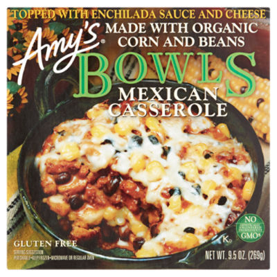 Amy's Mexican Casserole Bowls, 9.5 oz