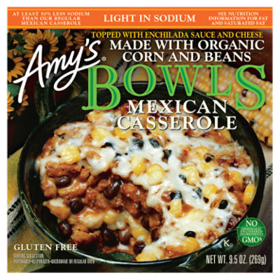 Amy's Mexican Casserole Bowls, 9.5 oz